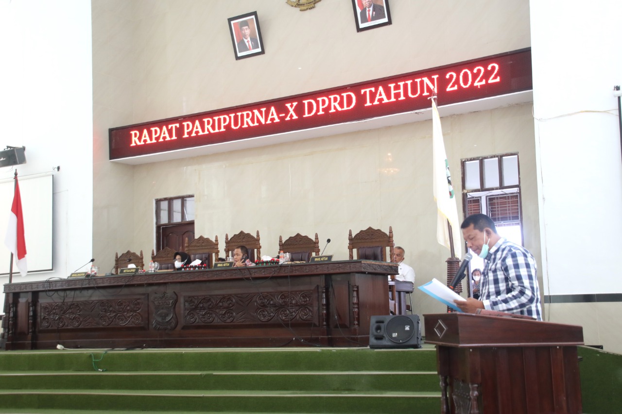 Wali Kota Pematang Siantar Hadiri Rapat Paripurna X DPRD tentang Pemandangan Umum Fraksi atas Rancangan P-APBD