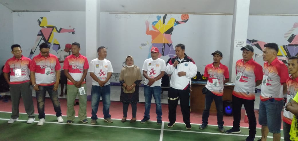 Dalam Rangka HUT Ke 40 Kecamatan Cisoka, Camat Cisoka Saksikan Final Bola Voli, Sepak Bola dan Bulutangkis