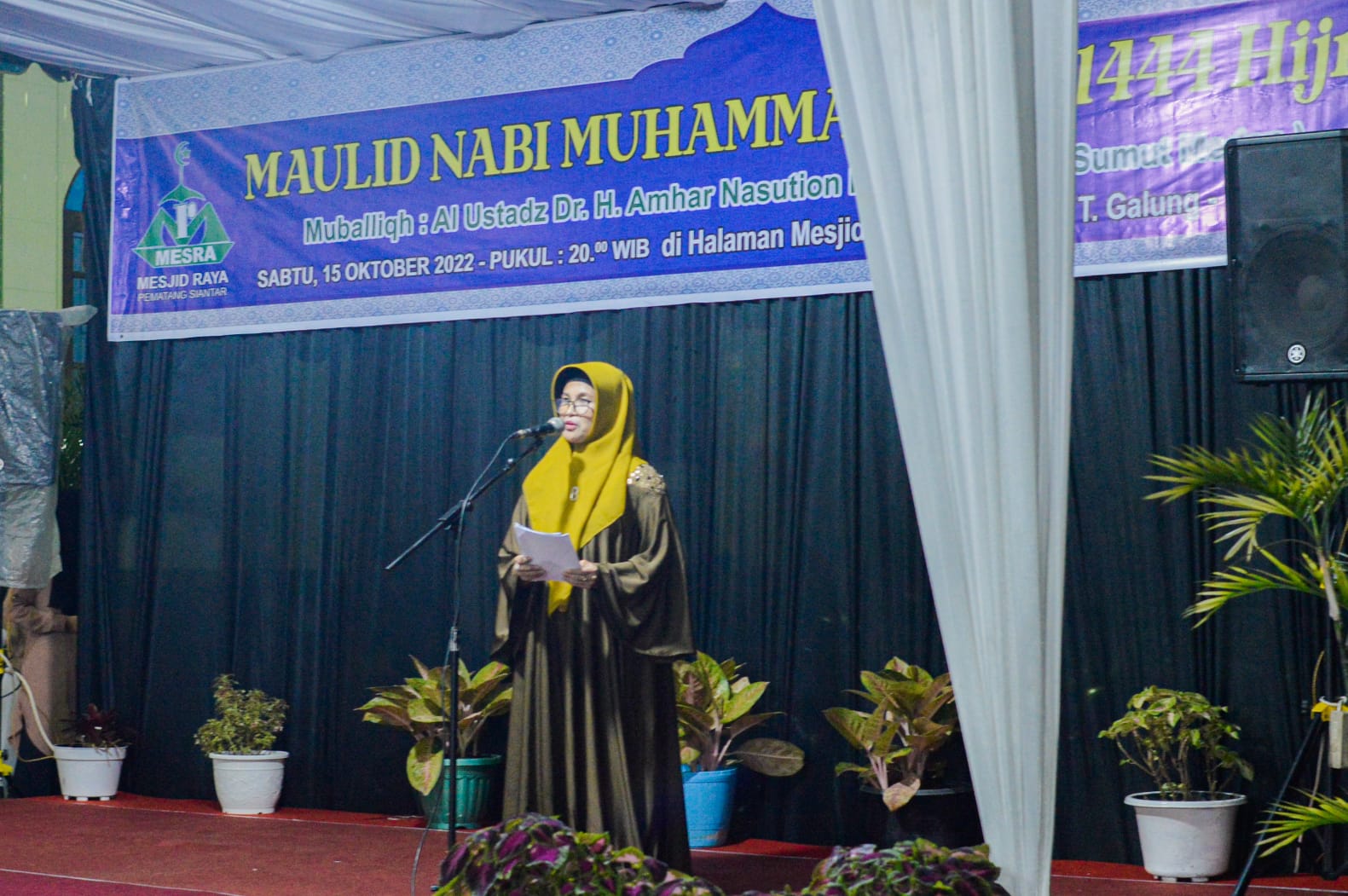 Hadiri Maulid Nabi Muhammad SAW di Masjid Raya, Wali Kota Susanti Ajak Pererat Kebersamaan