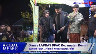 Ormas Lapbas DPAC Kemiri Santuni Yatim di Perayaan Maulid 1444H di Ponpes Nurul Falah Kemiri