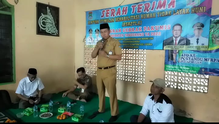 Camat Cisoka : 58 Rumah Layak Huni di Kecamatan Cisoka Diserah-Terimakan kepada Keluarga Penerima Manfaat