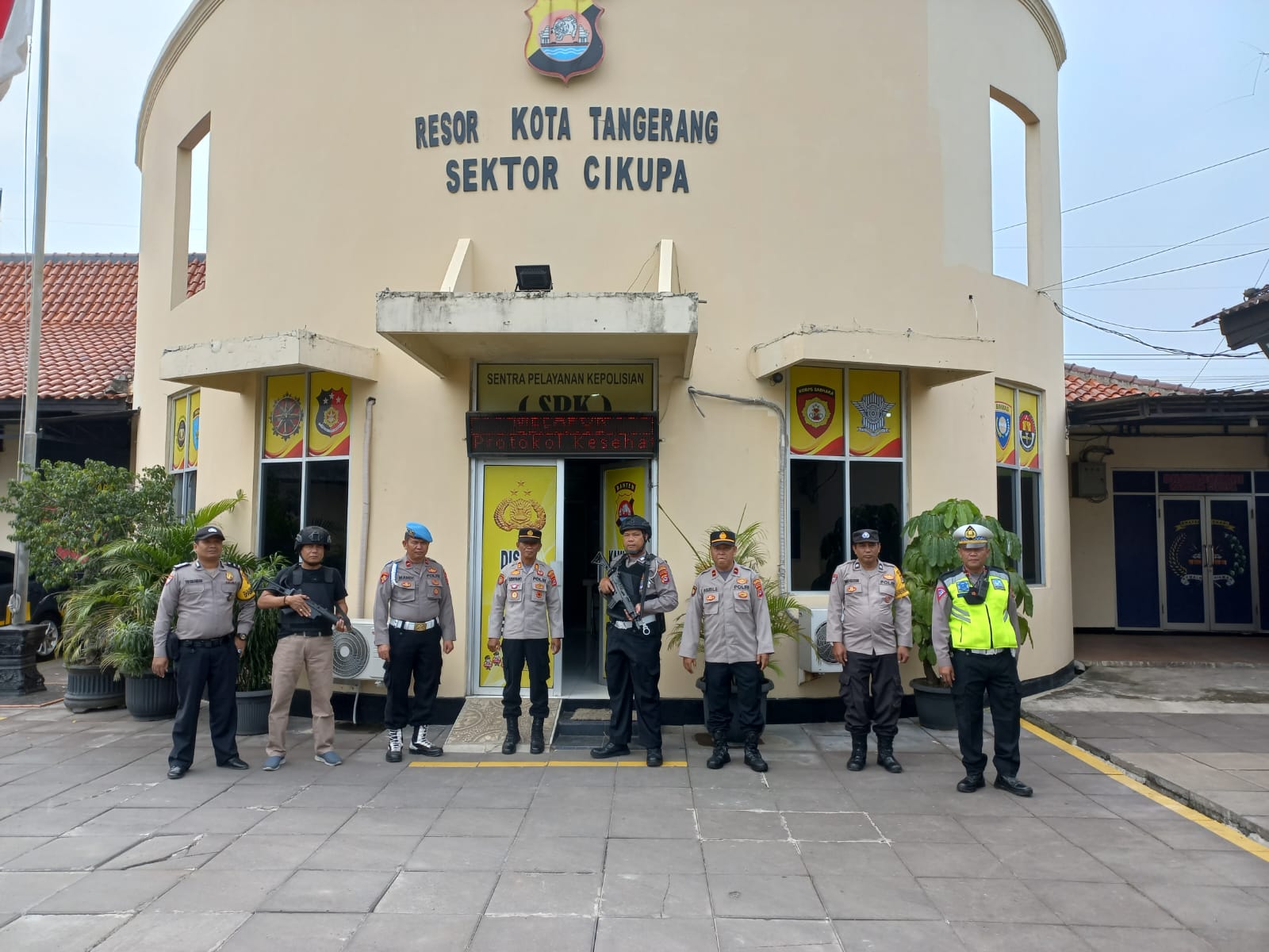 Polsek Cikupa Polresta Tangerang Giat Apel Pagi