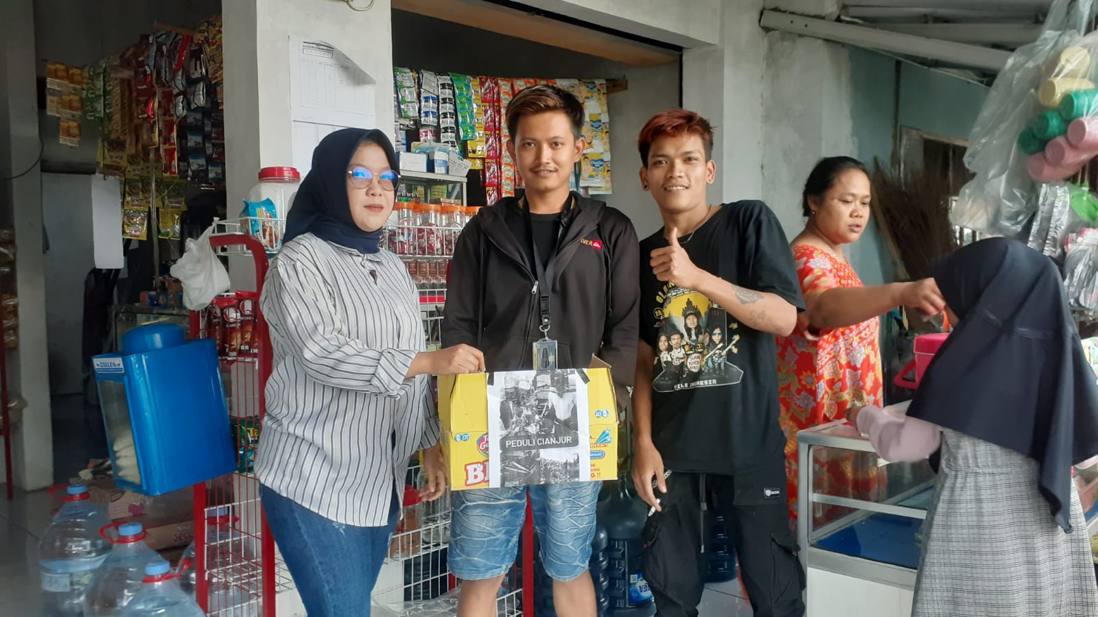 Peduli Bencana Longsor di Cianjur, Slanker Bogor Ampera Menggalang Dana   