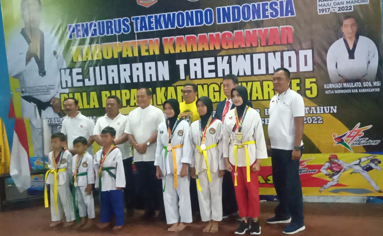 Taekwondo Piala Bupati Karanganyar Ke 5, Juara Porprov Mendatang Bupati Janji Berikan Hadiah RP55 Juta Bagi Pe