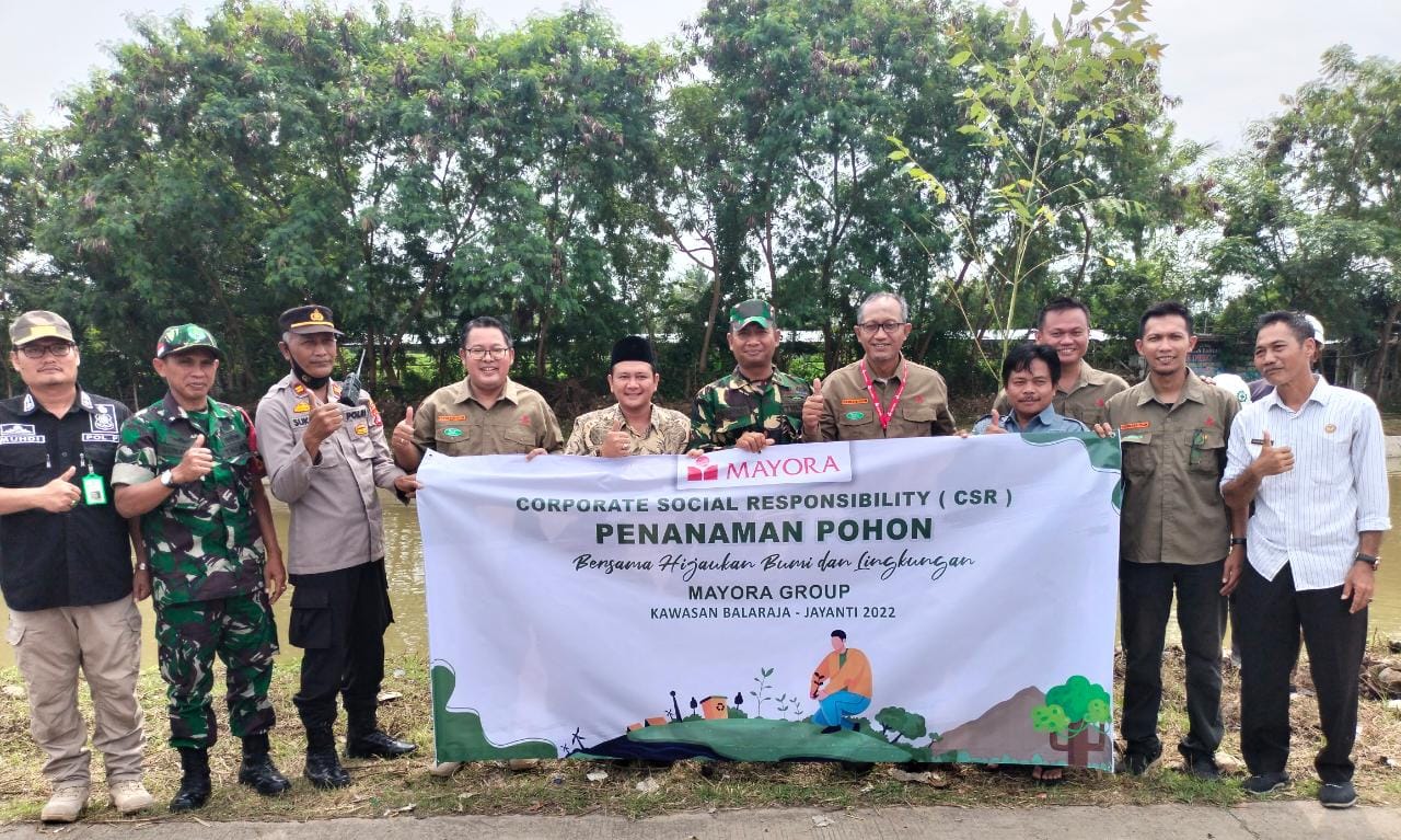 Mayora Group Kawasan Balaraja-Jayanti Laksanakan Kegiatan Corporate Social Responsibility (CSR), Penanaman Poh