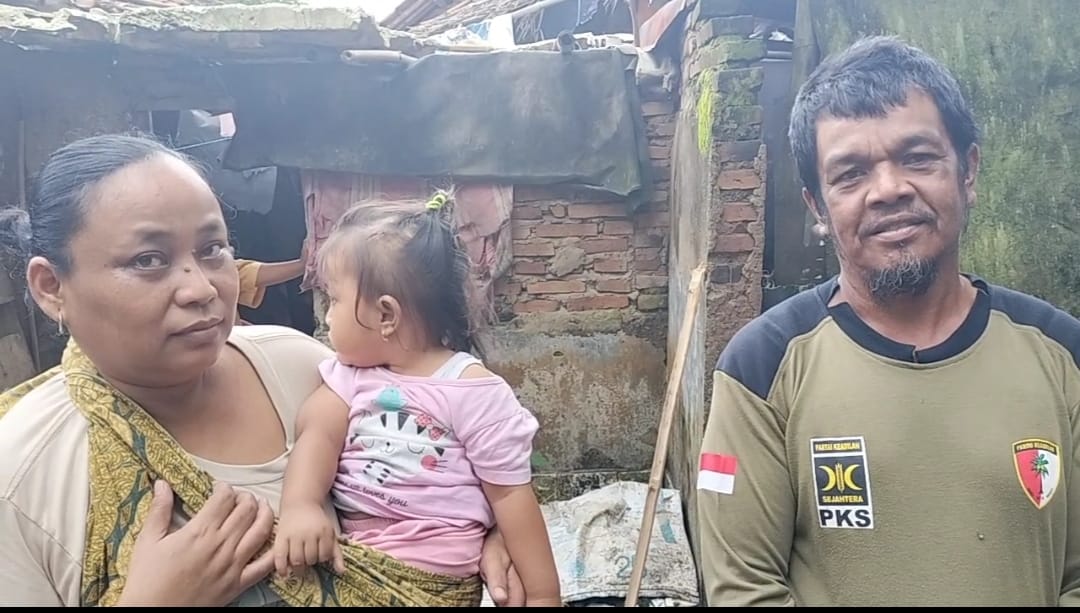 Tidak ada Bantuan Pada Indra dan Istri Siti Patimah Warga Kecamatan Kragilan Kabupaten Serang yang Rumahnya Ti