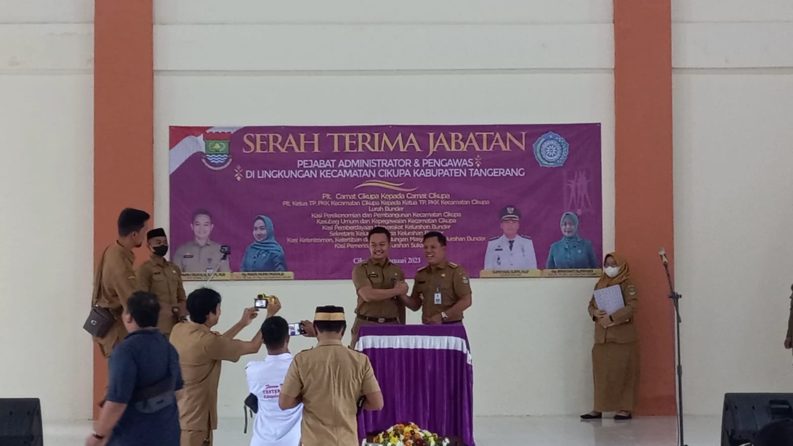 Kecamatan Cikupa Gelar Sertijab di Gedung Serba Guna Cikupa