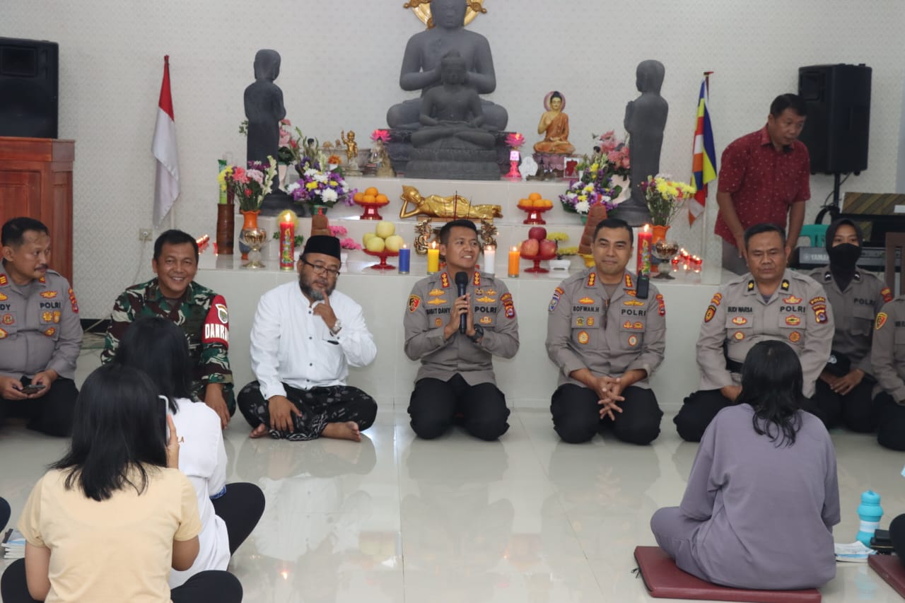 Tahun Baru Imlek, Kapolresta Tangerang Cek Pengamanan di Vihara Catiya Damma Manggala Cisoka