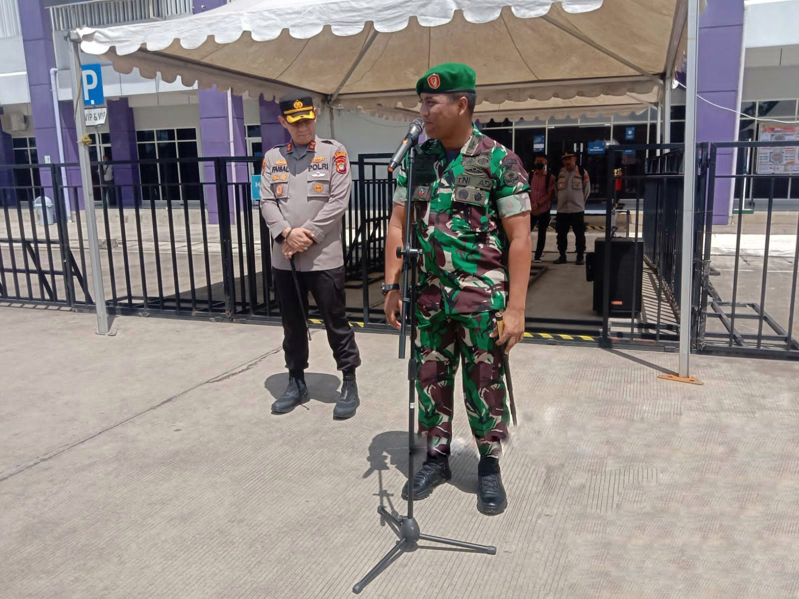 Kapolres Tangsel bersama Dandim 0510/Tigaraksa Pimpin Apel Pengamanan Pertandingan Liga 1