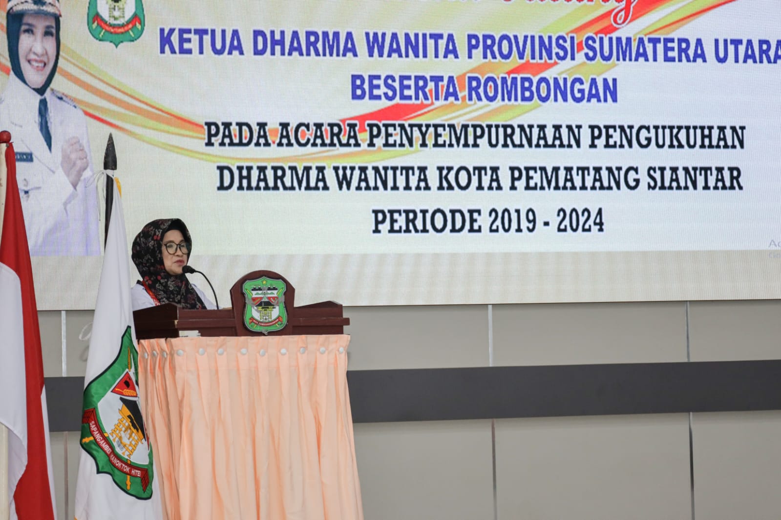 Hadiri Pelantikan DWP Pematang Siantar, dr Susanti Tegaskan Istri ASN Punya Peranan Khusus dalam Pembangunan  