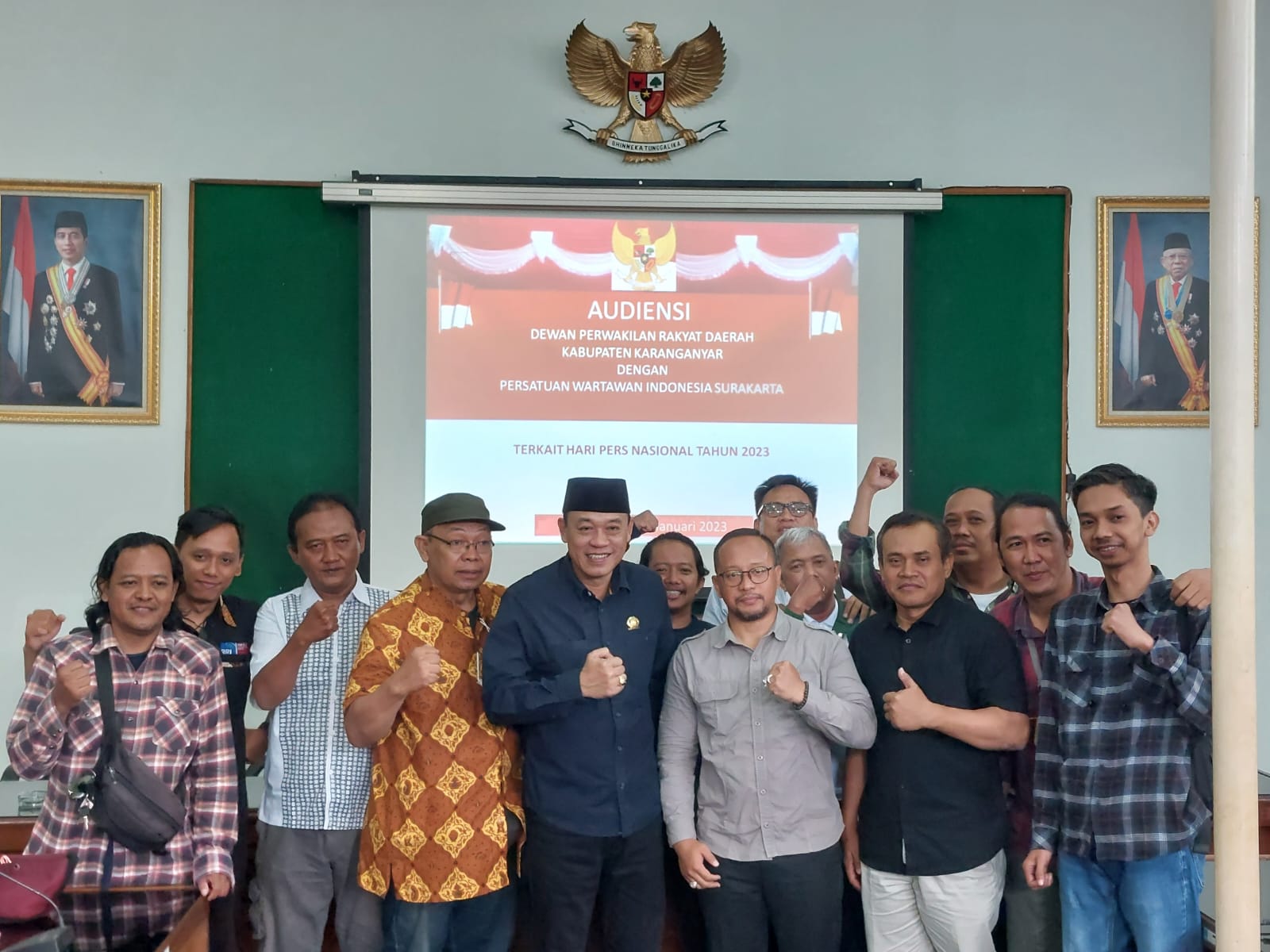 PWI Surakakarta dengan DPRD Karanganyar Adakan Sinergitas Tentang Pemberitaan yang Seimbang 