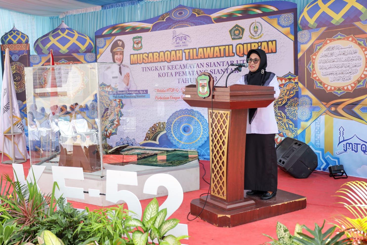 Hadiri Pembukaan MTQ Kecamatan Siantar Utara, dr Susanti Ingatkan Kerukunan Antar Umat Beragama Tidak Bisa Dit