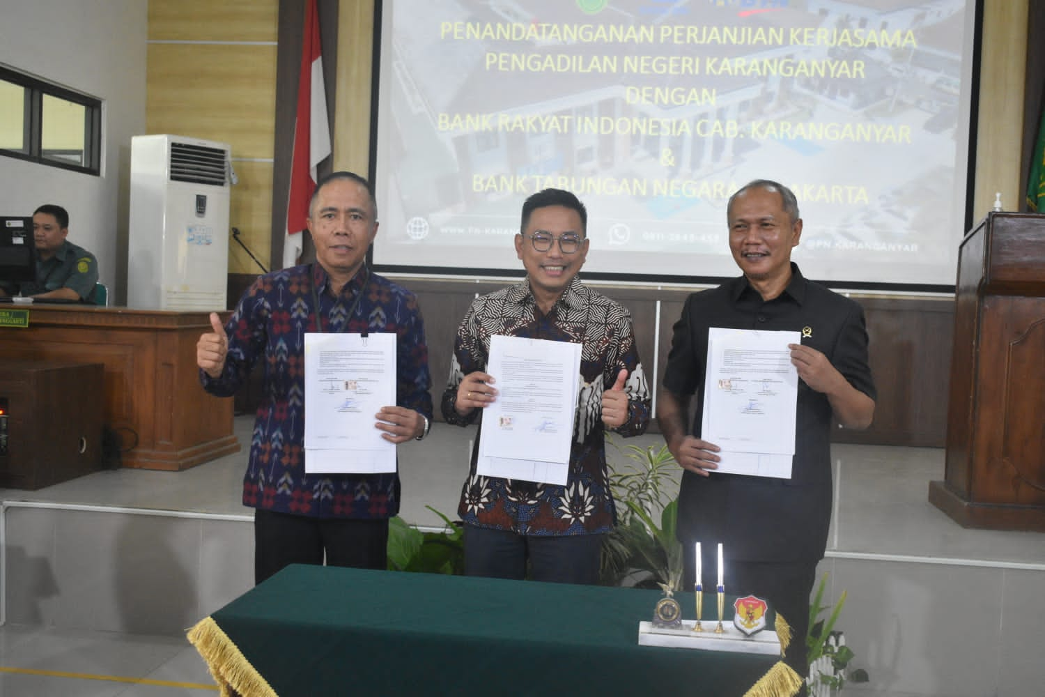 Bupati Tanda Tangan Nota Kesepakatan dengan Pengadilan Negeri Karanganyar  untuk Optimalisasi Layanan dan Inov