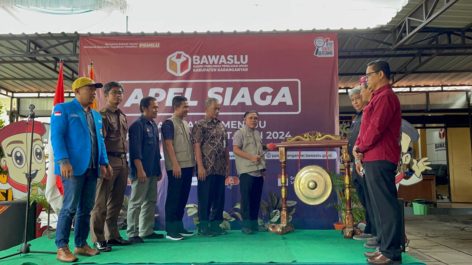 Apel Siaga Pengawasan Satu Tahun Menuju Pemilihan Umum Tahun 2024 Luber dan Jurdil