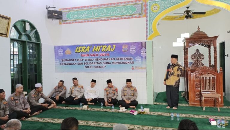 Polrestabes Medan Menggelar Acara Peringatan Isra Mi’raj Nabi Muhammad SAW 1444 Hijriah