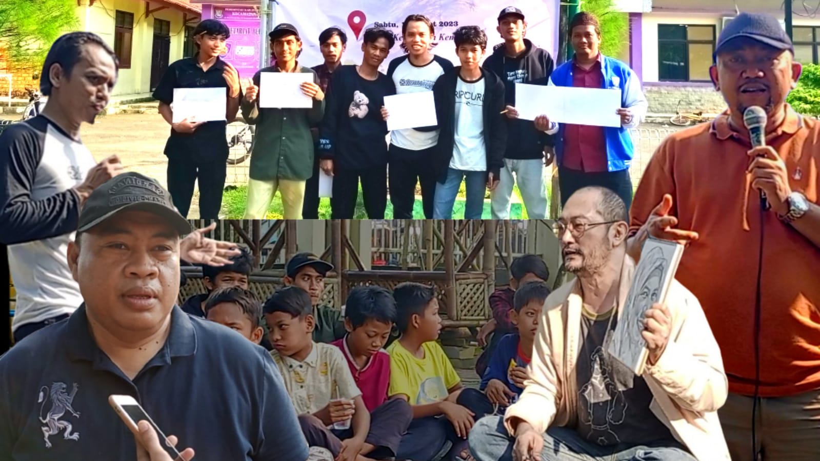 Camat Kemiri dan Ketua Komisi II DPRD Kabupaten Tangerang Apresiasi Kegiatan Baletanda Kelas Melukis di Kemiri