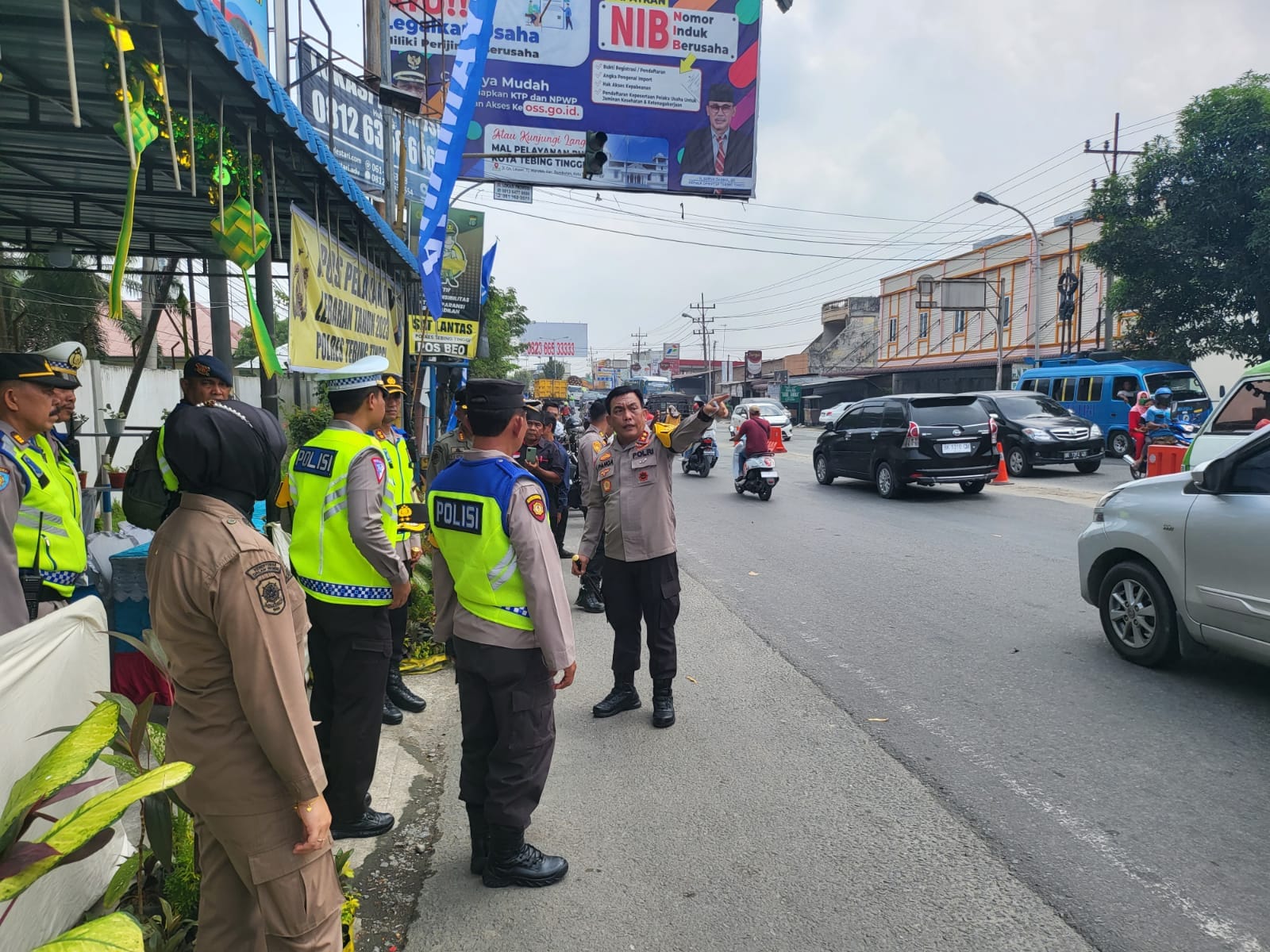 Kapolda Sumatera Utara Tinjau Arus Mudik di Kota Tebing Tinggi