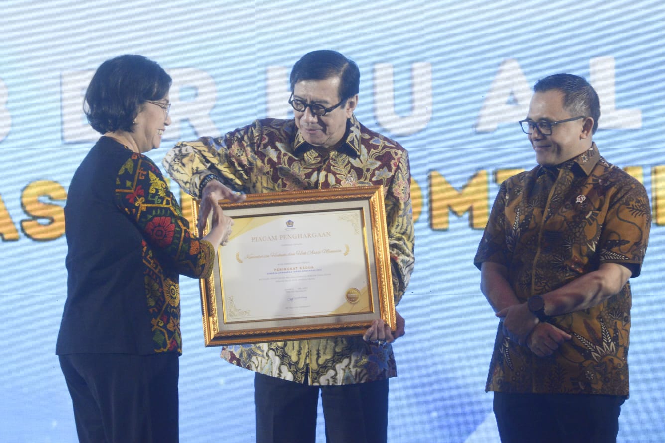 Kemenkumham Berhasil Meraih Penghargaan Atas Kinerja Anggaran Terbaik Tahun 2022