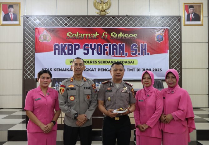 Wakapolres Sergai Sandang Pangkat AKBP