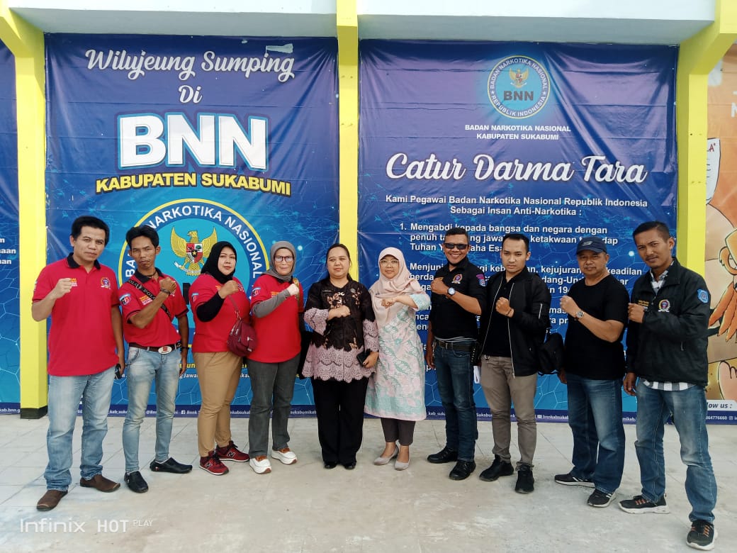 Audieunsi PWDPI Sukabumi Raya bersama BNNK Sukabumi Prihal Program Sukabumi Bersinar Bebas Narkoba