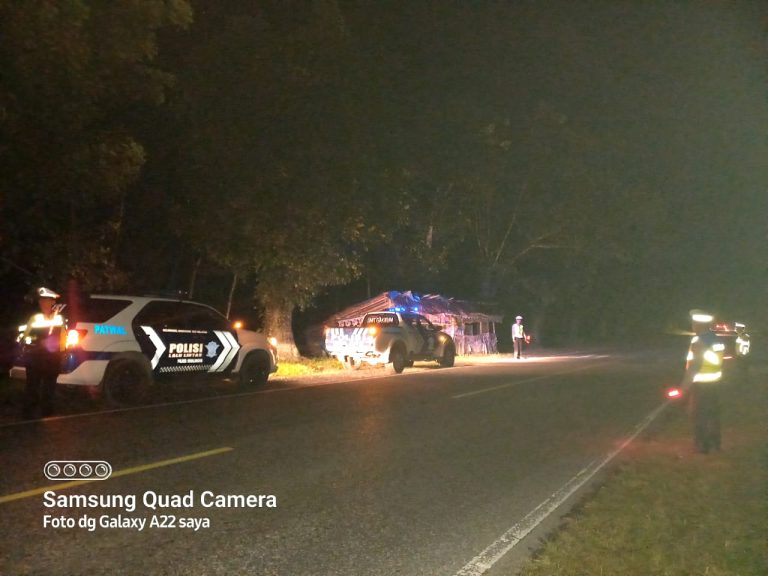 Polres Simalungun Gelar Blue Light Patrol untuk Cegah Pelanggaran dan Kejahatan Malam Hari