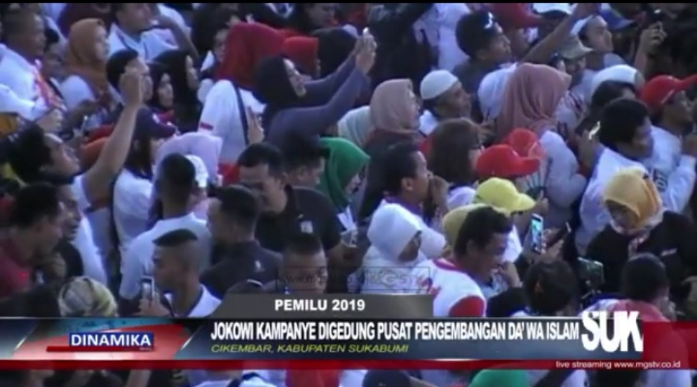 Jokowi Kampanye Digedung Pusat Pengembangan Da’wa Islam Sukabumi