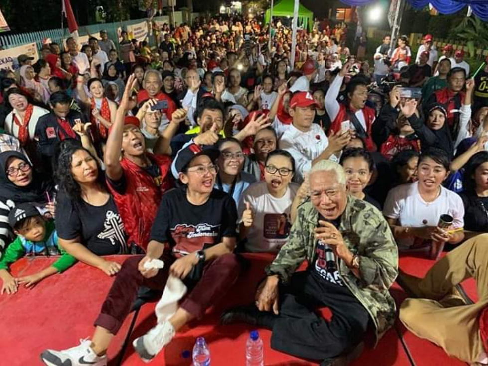 Nomo Koeswoyo Berbaur Beri Dukungan Caleg Dapil Jakarta Timur