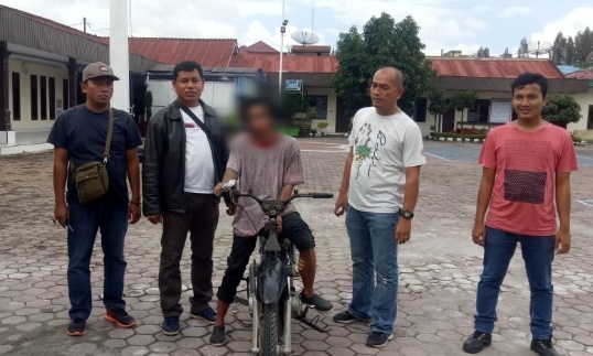 Satreskrim Polres Tanah Karo Tembak Tegas Pelaku Curanmor