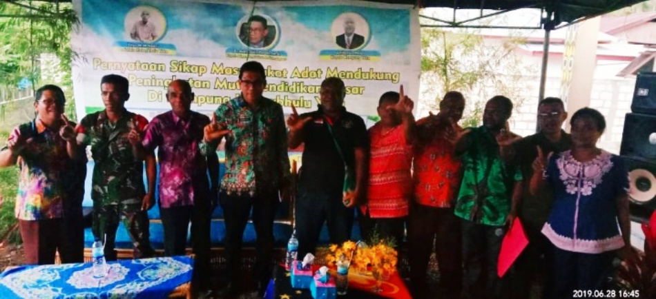 Masyarakat Adat, Tuangkan 5 Kesepakatan Kenyamanan Pendidikan Dasar di Kampung Yoka