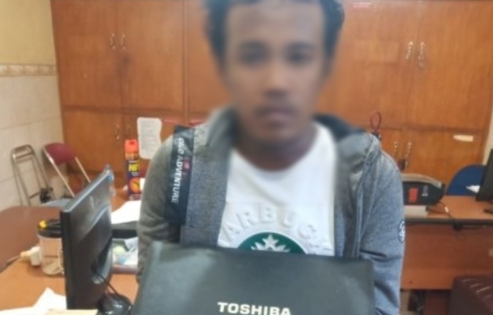 Diteriaki Korbannya Pencuri Laptop Berakhir di bui