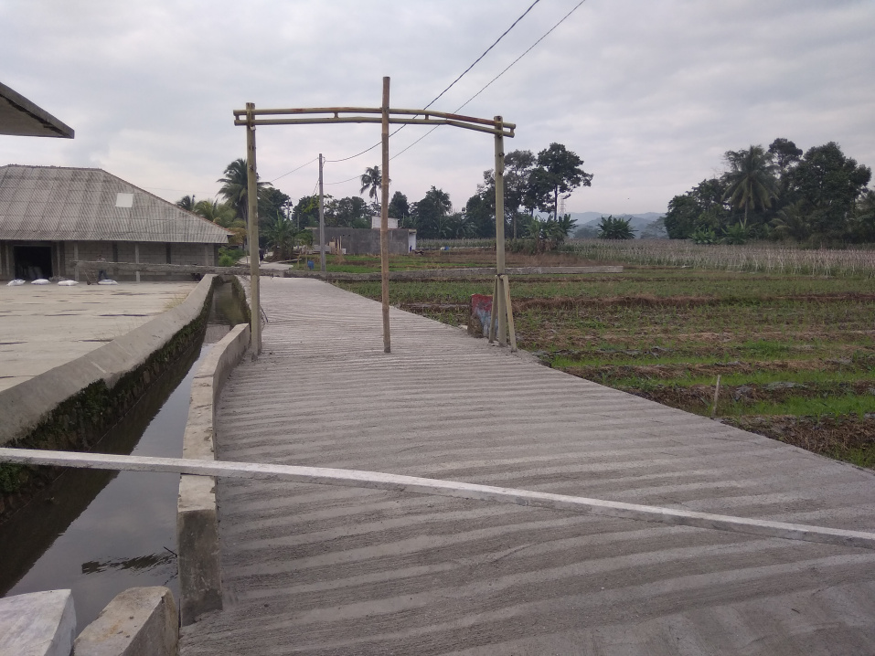 Akses Jalan Warga di Kp Babakan Desa Situ Udik Kini Sudah Selesai Diperbaiki