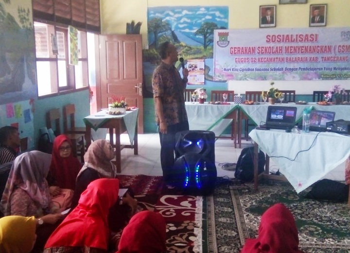 Fasilitator GSM Sinar Mas land,Gelar Sosialisasi GSM di SD Negeri lV Cangkudu Balaraja