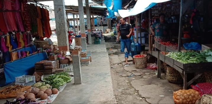 Disperindag Labuhanbatu Cegah Penyebaran Corona Dipasar Negeri Lama