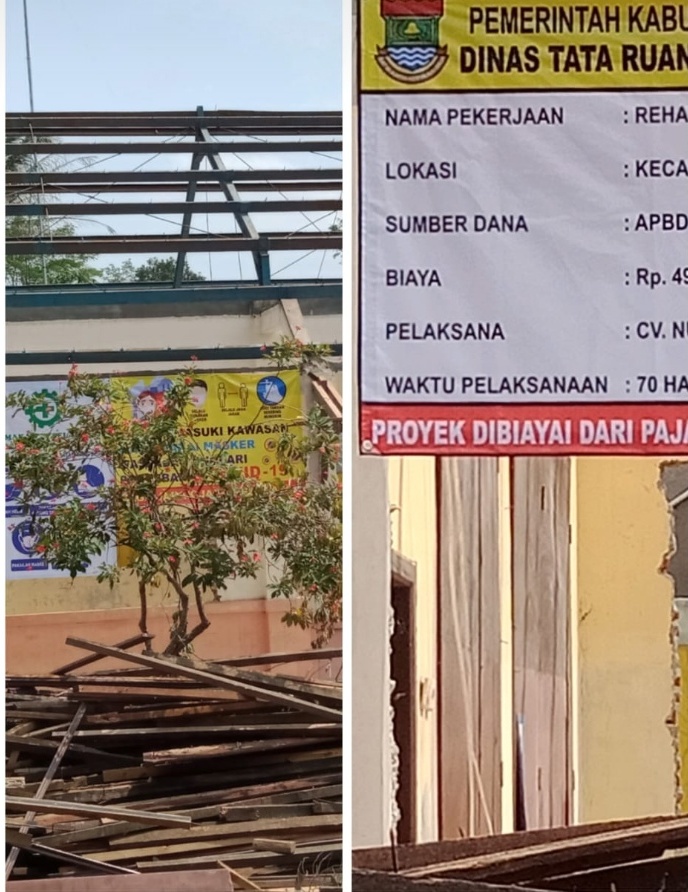 Hebat Nilai Anggaran Untuk Pembangunan Rehab SDN Kelapa Dua 1 Tigaraksa Bernilai Fantastis