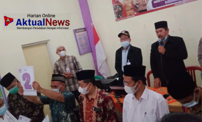 Penetapan Calon Kades Pasanggrahan, Agus Styantoro Mendapatkan Nomor Urut 2