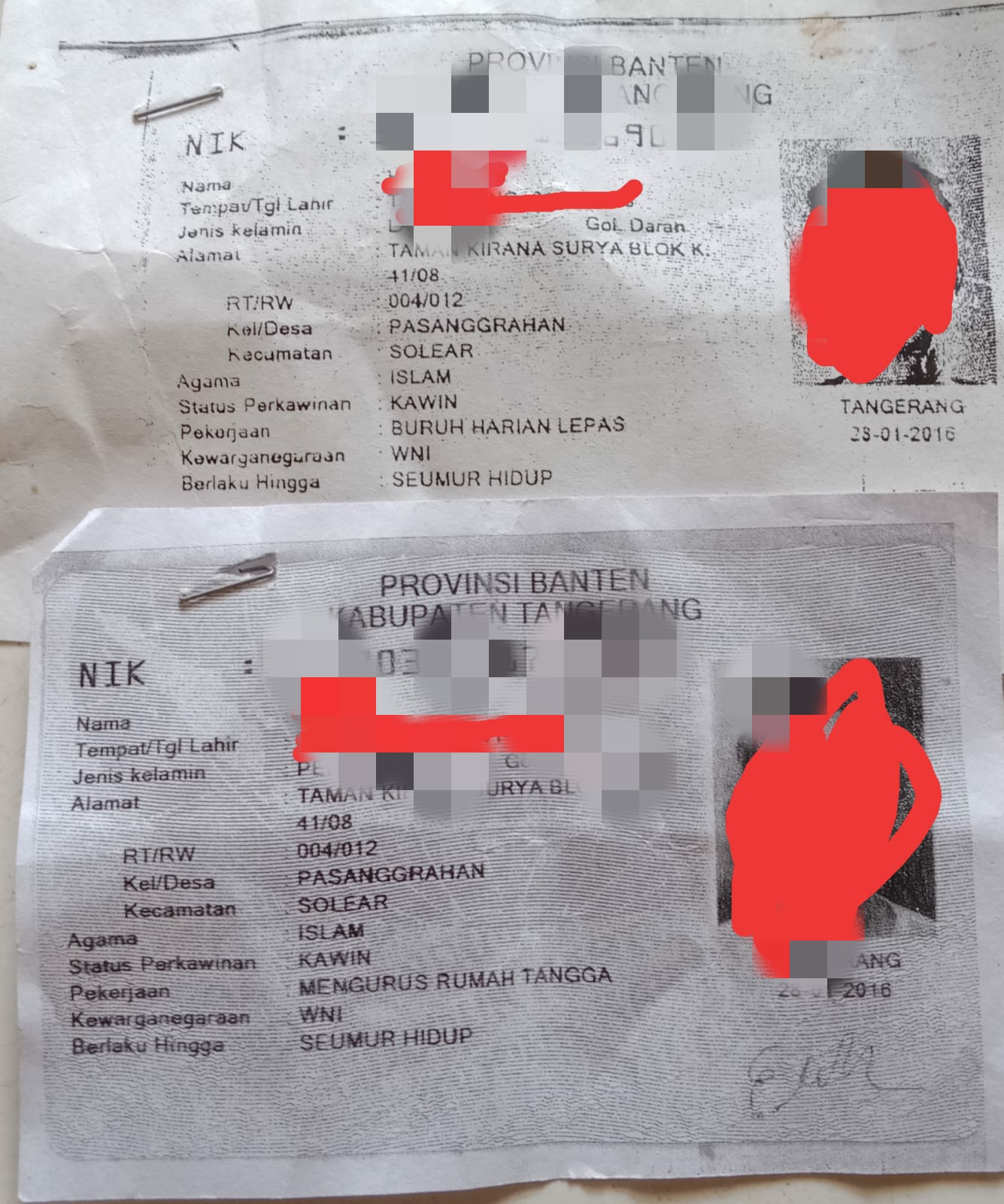 Keren Sudah Mempunyai Nomor Antrian Vaksinasi Warga Kirana Blok K41/08. Rt 004/012, Ditolak Oleh Kader Posyand