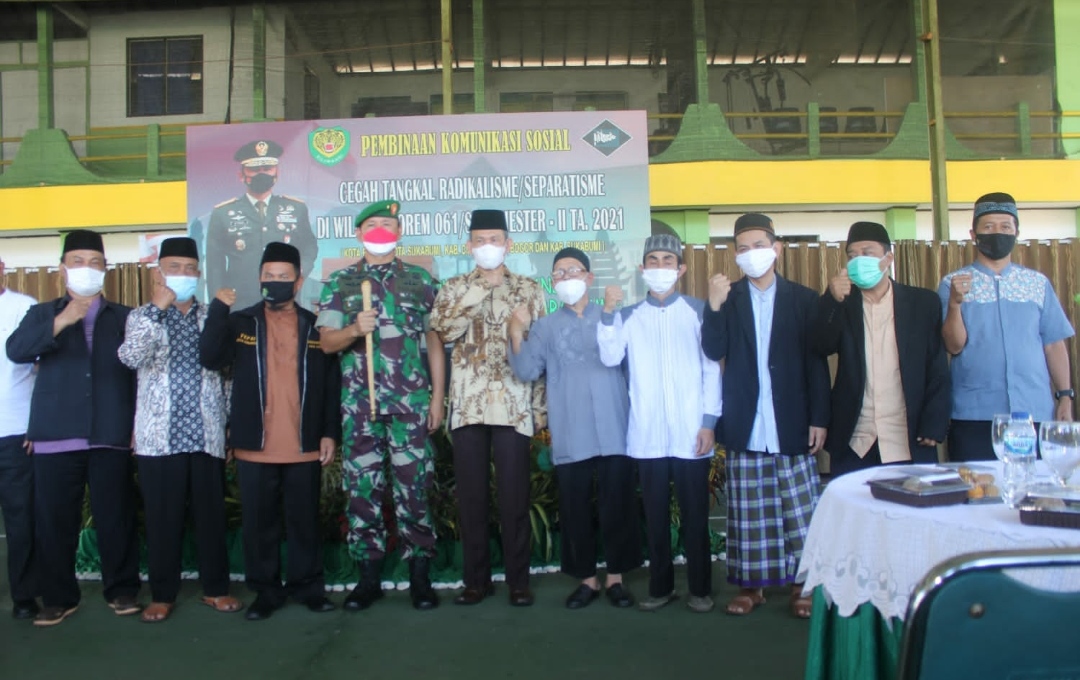 Korem 061/SK Gelar Sosial Cegah Tangkal Radikelisme di Lapangan Tenis Korem 061/SK Bogor