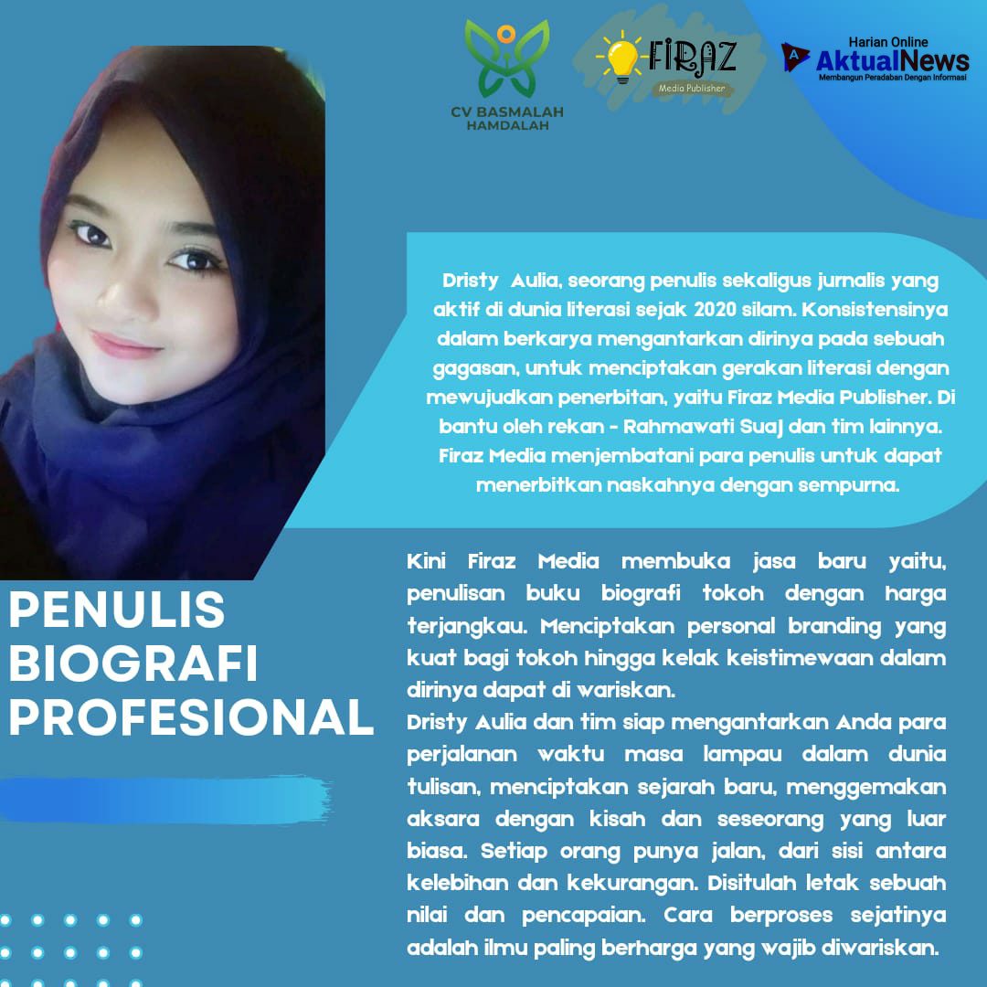 Dristy Aulia, Open Jasa Penulisan Biografi Profesional