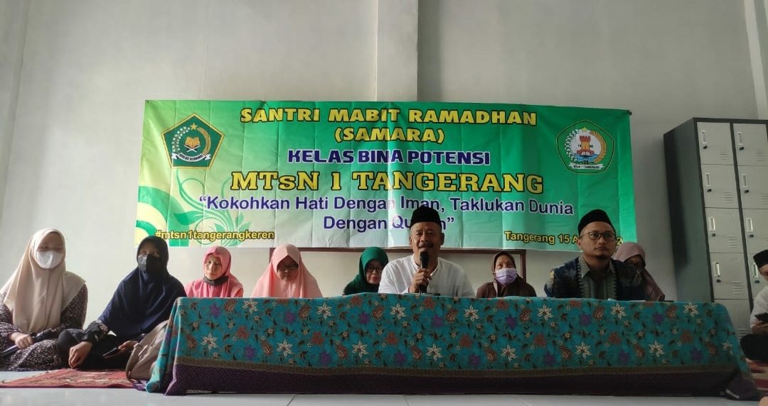 Santri Mabit Ramadhan (SAMARA) 1443 H kelas Bina Potensi di MTs. Negeri 1 Tangerang