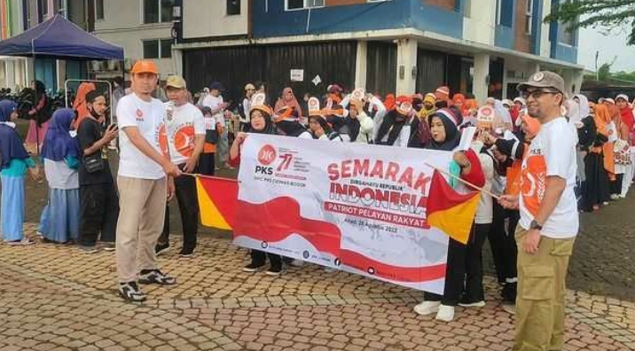 Sekitar 400 Peserta Keder, Simpatisan dan Masyarakat Ikuti Senam GO PKS se-Kecamatan Ciomas