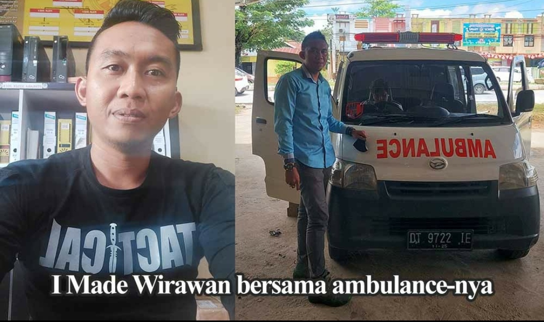 Peduli Sesama, Bripka I Made Wirawan Sediakan Ambulance untuk Masyarakat Kurang Mampu