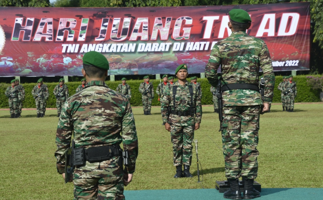 Korem 061/SK Peringati Hari Juang Kartika dengan Melaksanakan Upacara dan Doa Bersama