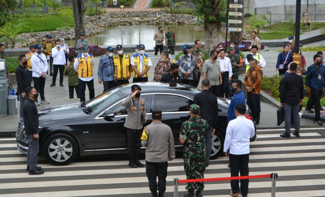 Komandan Korem 061/SK Dampingi Pangdam III/SLW  Memimpin Satgas Pamwil Kunjungan Kerja Presiden RI Ir Joko Wid