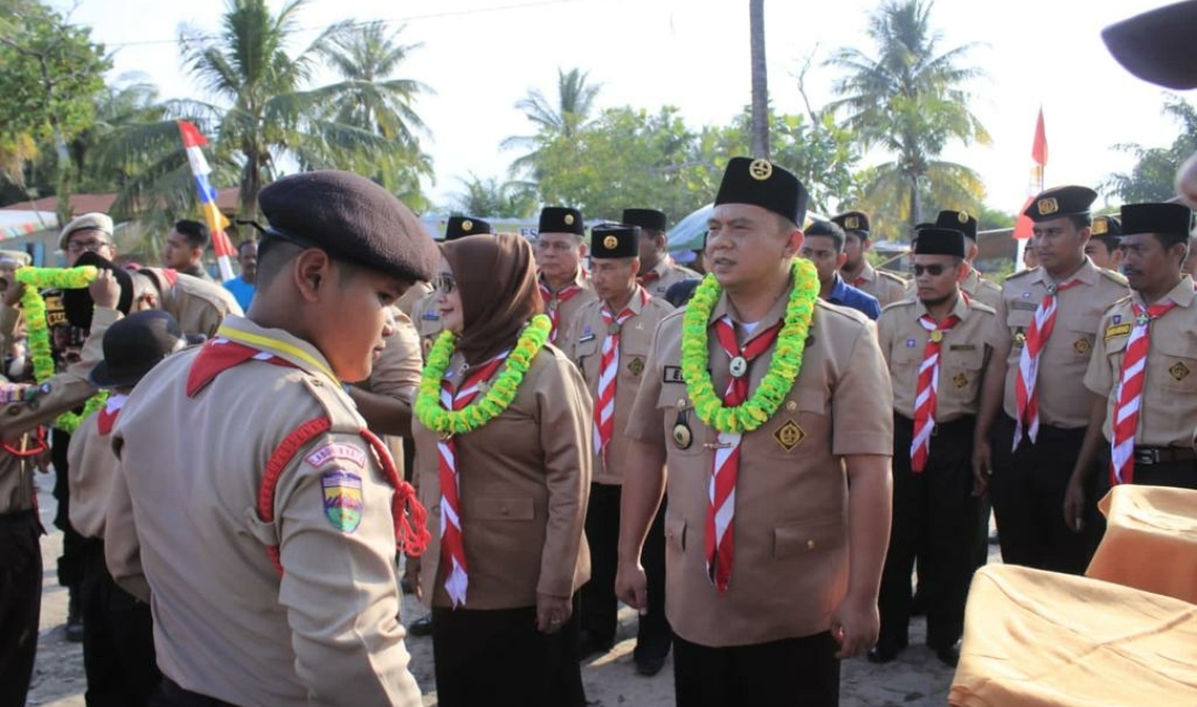 Bupati Buka Perkemahan Lomba Karya Prestasi ke l Tahun 2023 di Kecamatan Panai Hulu