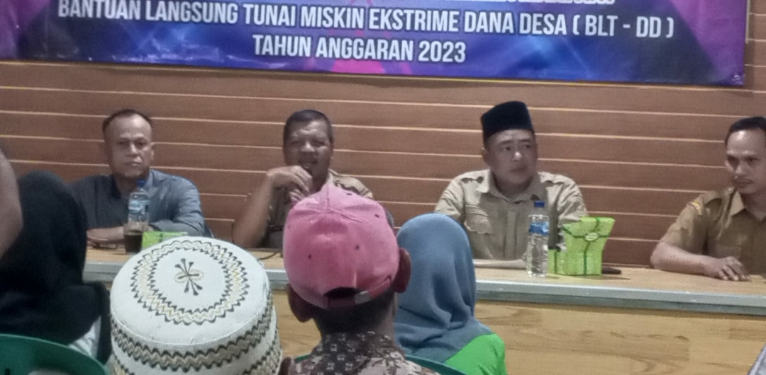 Lewat Musdes Pemerintahan Desa Sukamurni Balaraja segera lakukan Verifikasi data BLT MISKIN EKSTRIME DD 2023