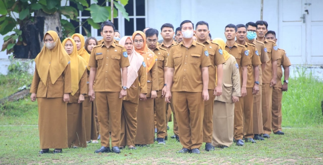 Upacara Apel Gabungan, Ini Pesan Bupati Labuhanbatu Kepada OPD Terkait Ranperda