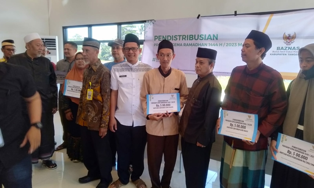 BAZNAS Kabupaten Tangerang adakan Pendistribusian Bantuan di Kecamatan Jayanti