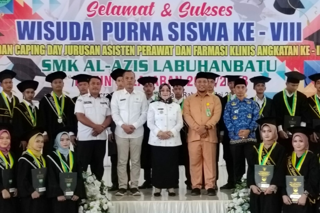 Wakil Bupati Hadiri Acara Purna Siswa dan Caping Day SMK Al-Azis