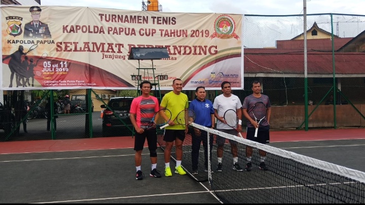 Kejurda Tenis Kapolda Papua CUP Resmi di Gelar