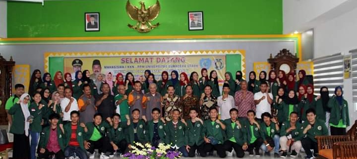 KKN di Labuhanbatu, Mahasiswa USU Di Terima Dan Lepas Sekda Ahmad Muflih